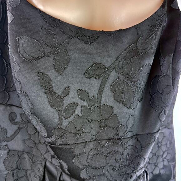David's Bridal Black Embossed Flower Design Size 18 Womans - Picture 7 of 13